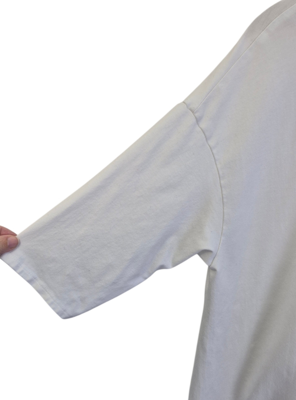 ⚪️2/$20 J. Jill Luxe Supima Ballet Sleeve Tunic Sz 1X White Miniminalist Capsule - Picture 6 of 10
